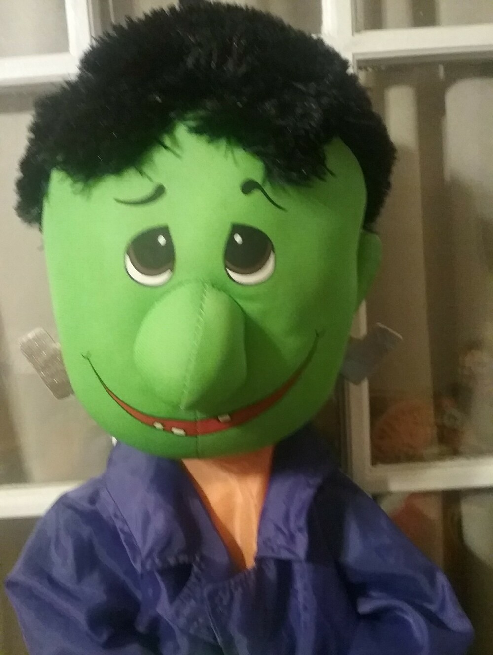 Frankenstein Plush Doll Hanging Halloween Decoration With Moveable Arms